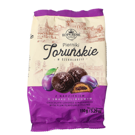 Kopernik Toruńskie Chocolate Covered Gingerbread w/ Plum Filling, 5.29oz