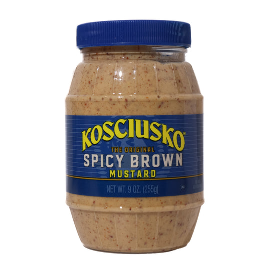 Kosciusko Spicy Brown Mustard, 9 oz