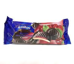 Krakus Cherry Biscuits w/ Chocolate, 135g