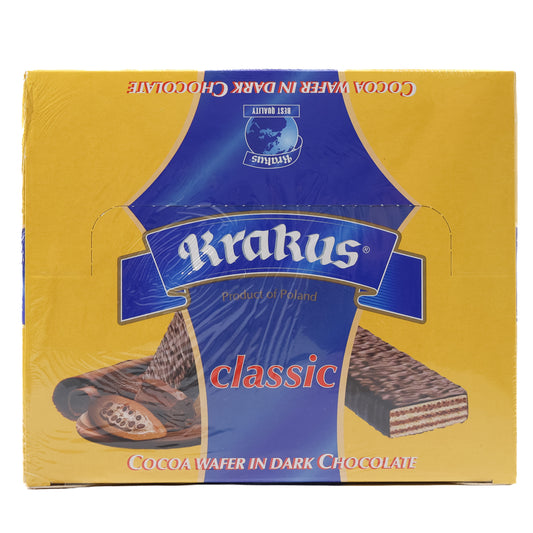 Krakus Classic Cocoa Wafer in Dark Chocolate, 20 Count