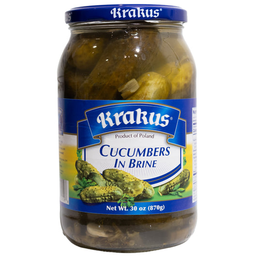 Krakus Cucumbers in Brine, 30oz