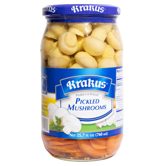 Krakus Pickled Mushrooms, 25.7 fl oz