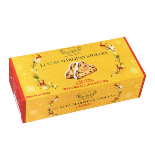 Box of Kuchen Meister Luxury Marzipan Stollen Roll, 750g