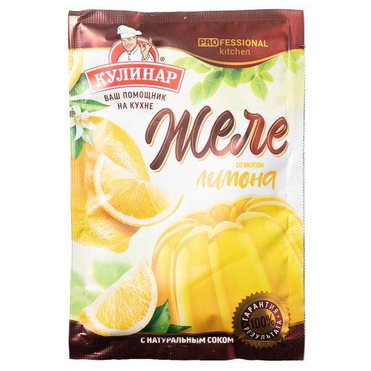 Kulinar Lemon Flavored Jelly Dessert Mix, 1.41oz
