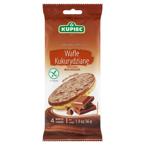 Kupiec Corn Wafers Milk Chocolate, 56g