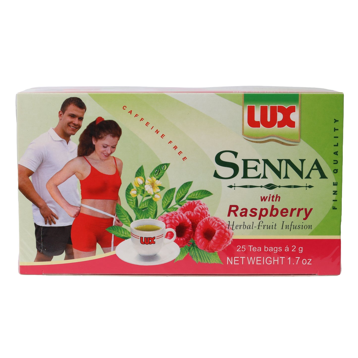 LUX Senna with Raspberry Herbal-Fruit Infusion, 25 Tea Bags