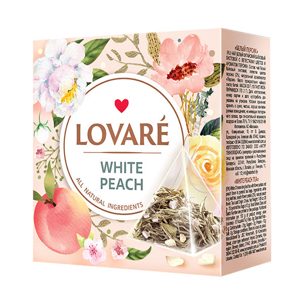 pack of Lovare White Peach Tea, 15TB