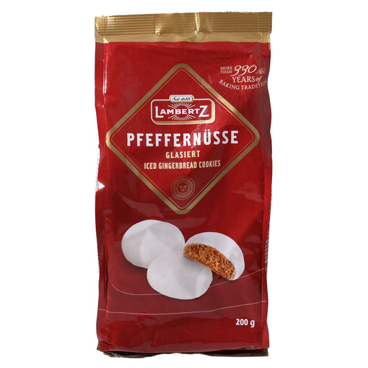 Lambertz Pfeffernüsse Iced Gingerbread Cookies, 7.05oz