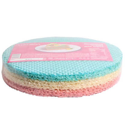 Lekorna Rainbow Plain Wafer Cake Layers, 3.17oz