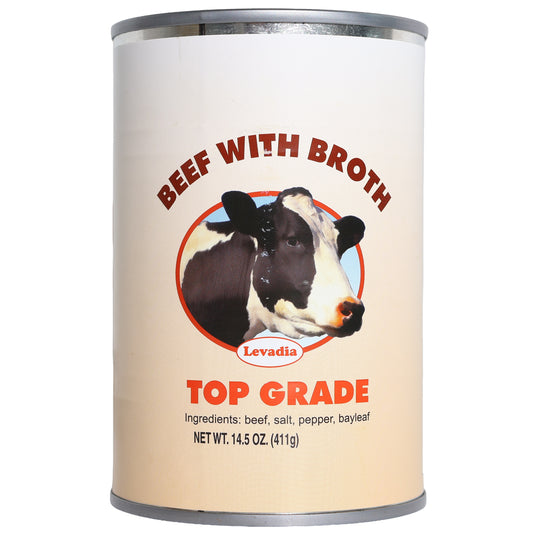 Levadia Top Grade Beef with Broth, 14.5oz