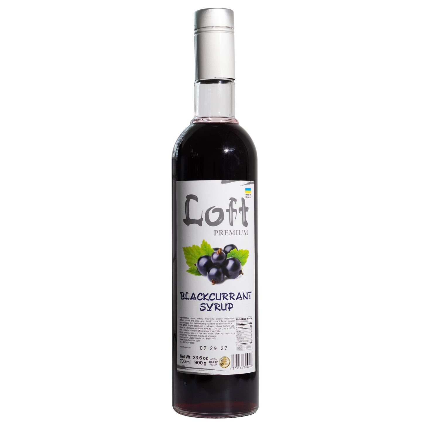 Loft Premium Blackcurrant Syrup, 23.6oz