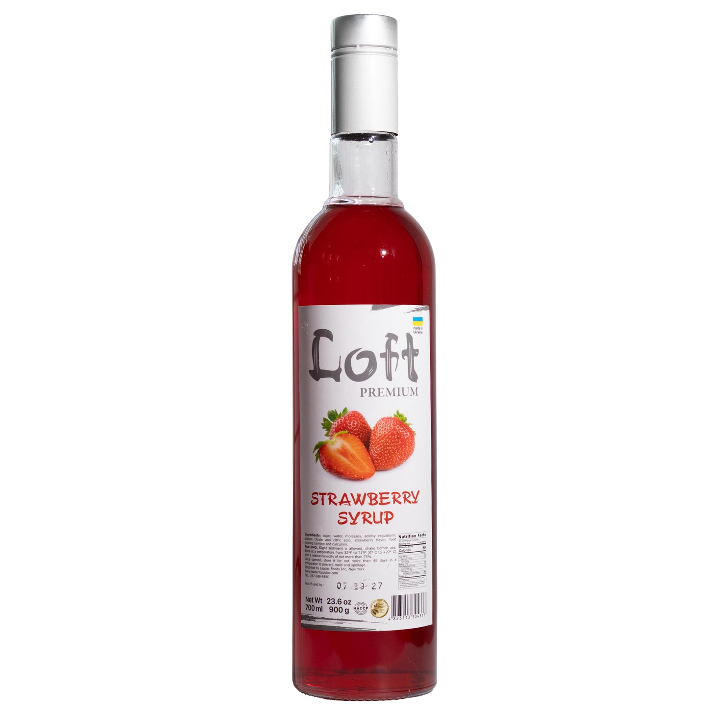 Loft Premium Strawberry Syrup, 23.6oz