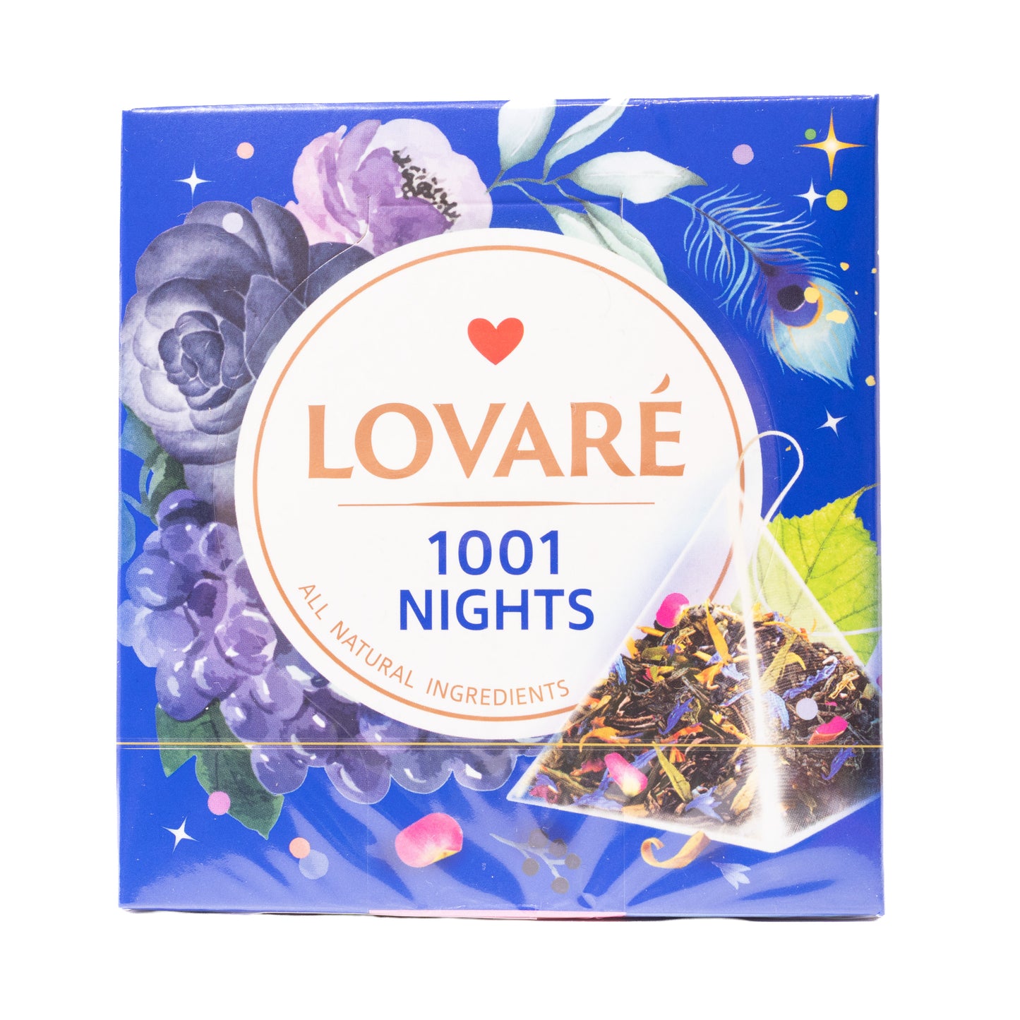 Lovare 1001 Nights Black & Green Tea, 15 Pyramid Tea Bags