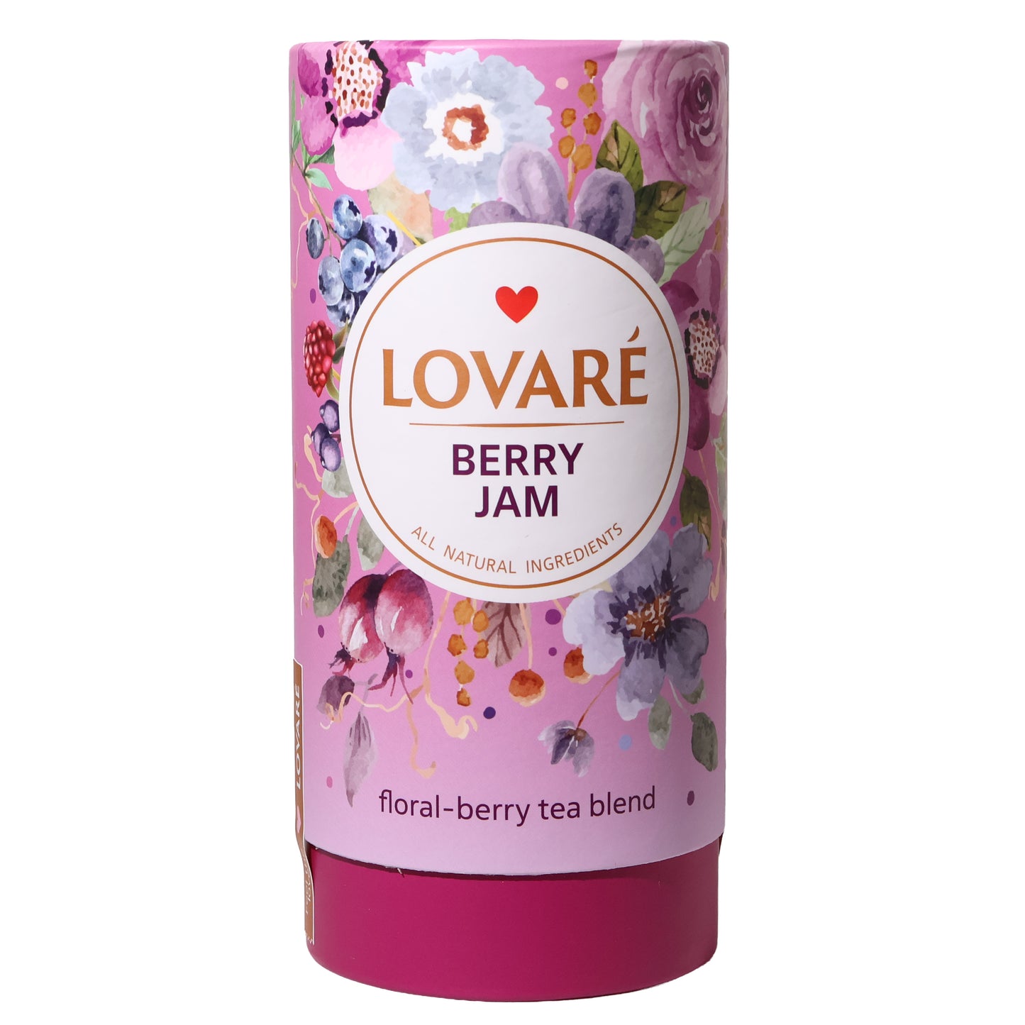 Lovare Berry Jam Floral-Berry Tea Blend, 2.82oz