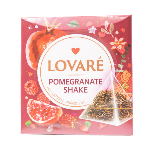 Черный листовой чай Lovare Pomegranate Shake, 15 ТБ