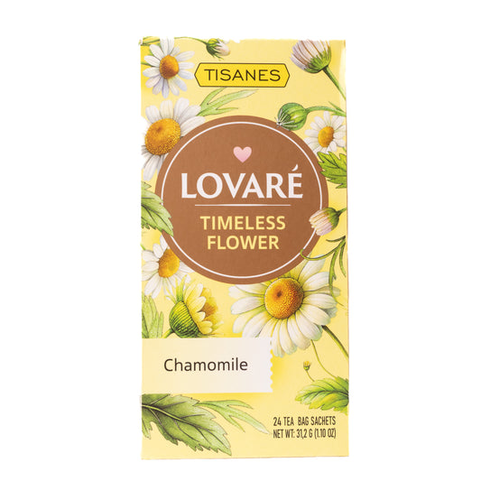 Lovare Timeless Flower Chamomile Herbal Tea, 24 Tea Bags