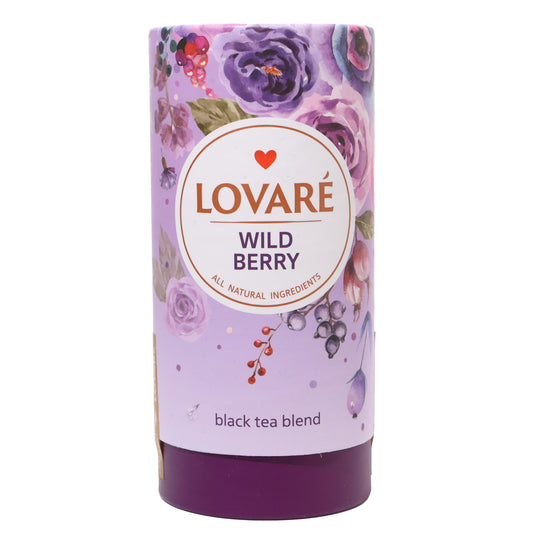 Lovare Wild Berry Loose Leaf Black Tea Blend, 2.82oz