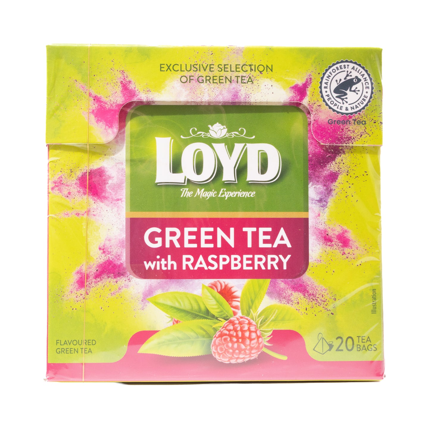 Зеленый чай Loyd с малиной, 20 ТБ