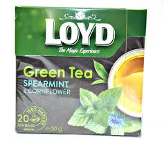 Зеленый чай Loyd с мятой и васильком, 20 ТБ