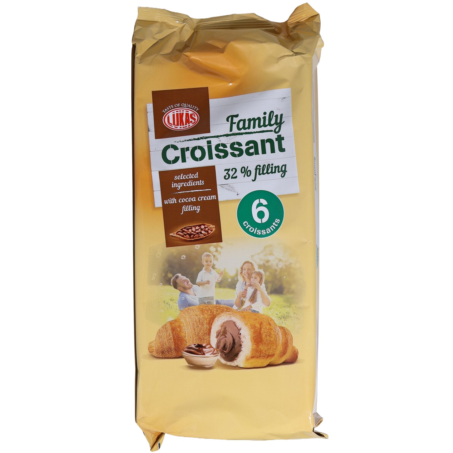 Lukas Family Croissant with Cocoa Cream Filling 6 Pack, 9.5oz