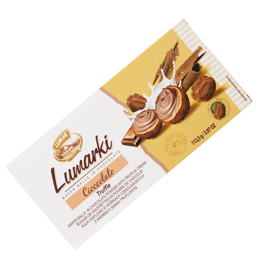 Lumar Lumarki Cioccolato Truffle Wafer Balls in Chocolate Powder, 3.97oz