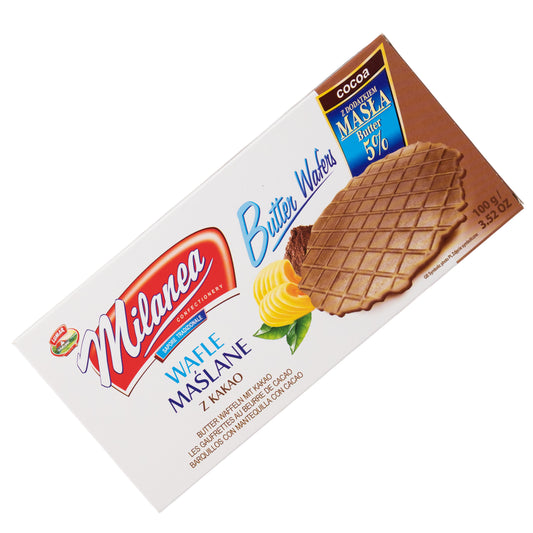 Lumar Milanea Butter Wafers Cocoa, 3.52oz