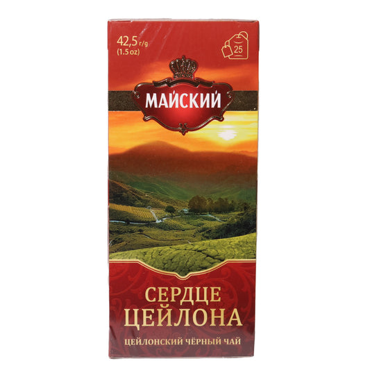 Maiskiy Heart of Ceylon Ceylon Black Tea, 25 Tea Bags