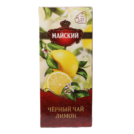 Maiskiy Lemon Black Tea Bags, 25 Tea Bags