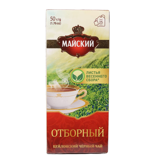 Maiskiy Otborny Ceylon Black Tea Bags, 25 Tea Bags