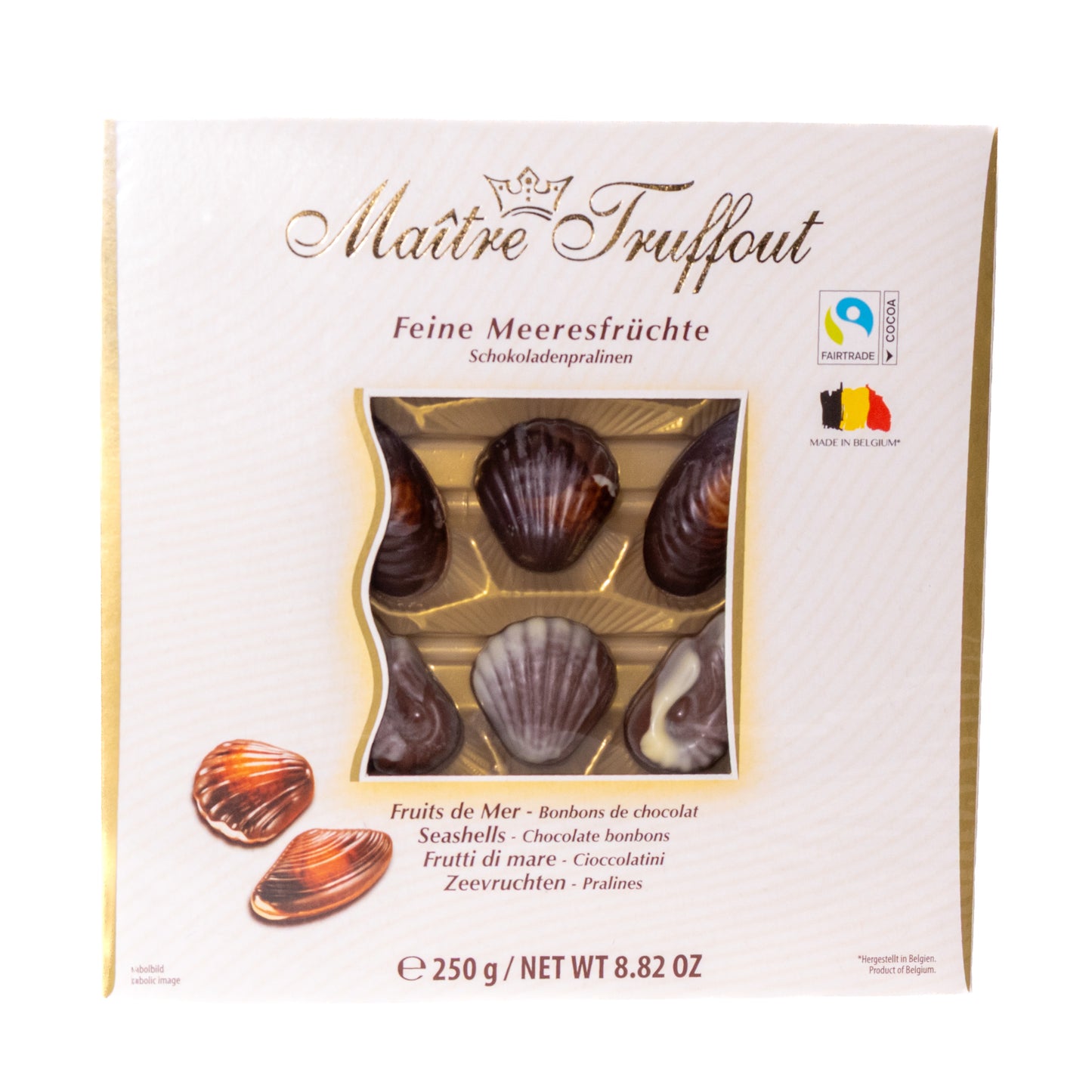 Maitre Truffout Chocolate Seashells, 8.82oz