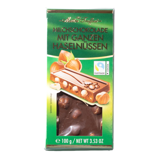 Молочный шоколад с цельным фундуком, 100г