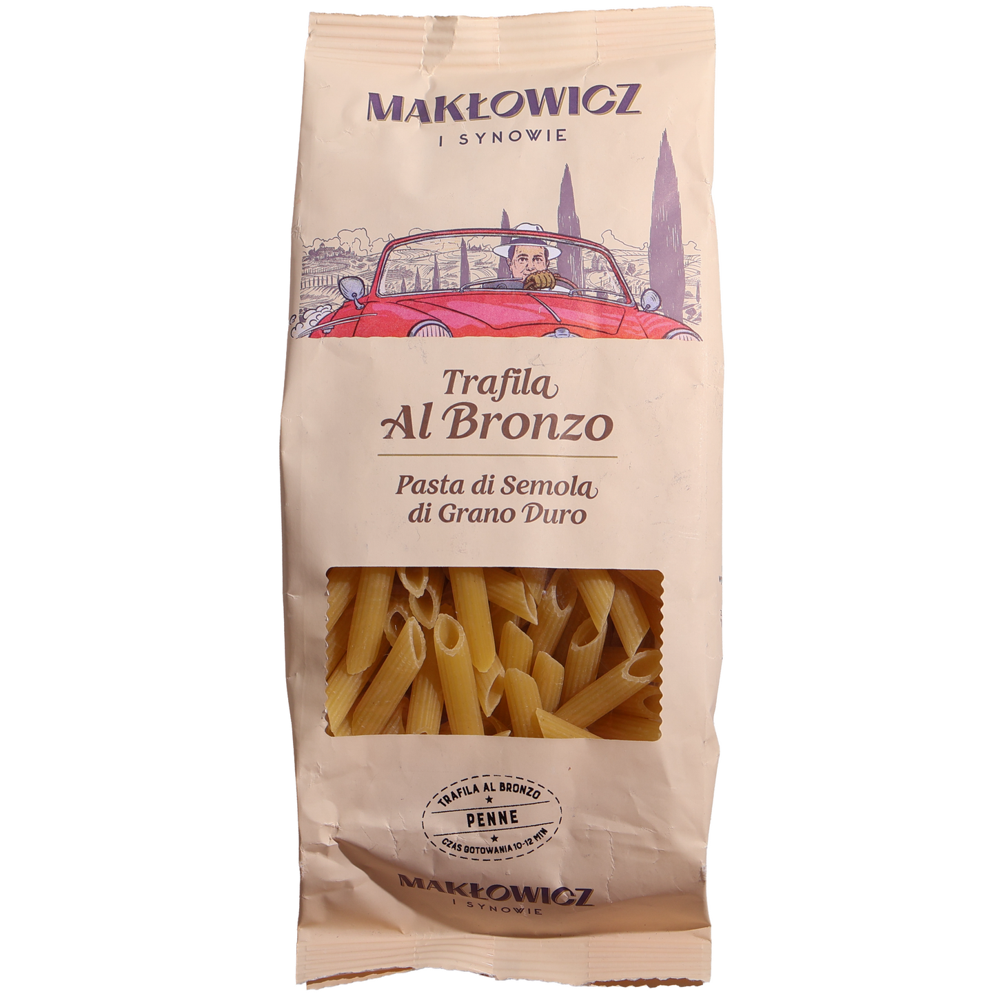 Makłowicz i Synowie Penne Rigate Bronze Cut Pasta, 14.1oz