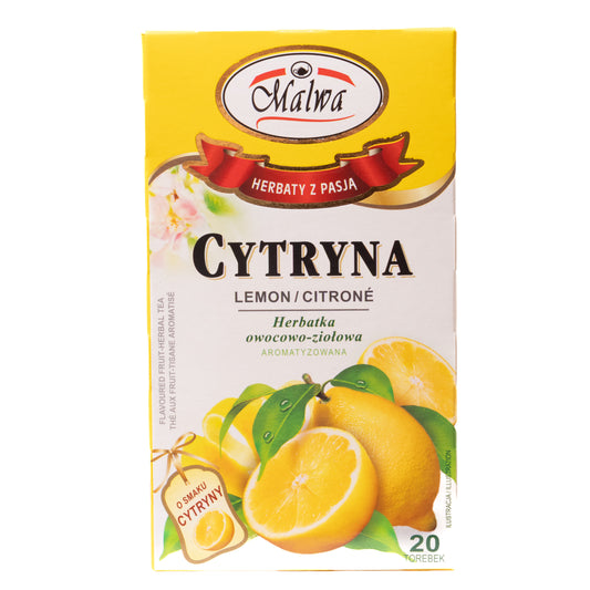Malwa Lemon Herbal Tea, 20 Tea Bags
