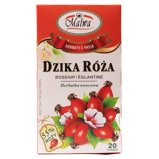 Malwa Rosehip Fruit Tea Bags, 20 Tea Bags