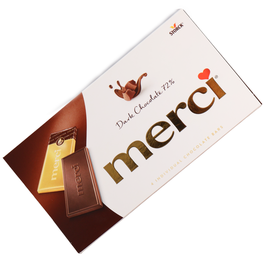 Merci Dark Chocolate 72% Bars, 3.5oz