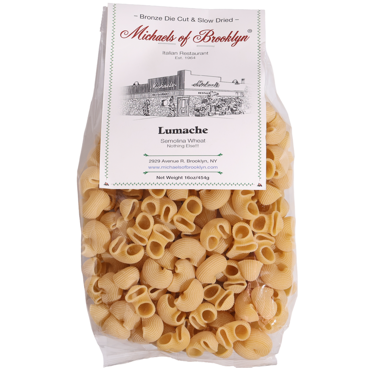 Michael’s of Brooklyn Lumache Pasta, 16oz