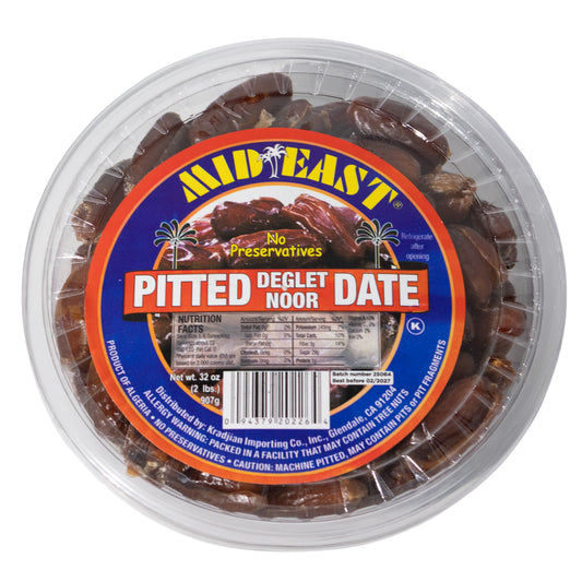 Mideast Pitted Deglet Noor Dates, 32oz