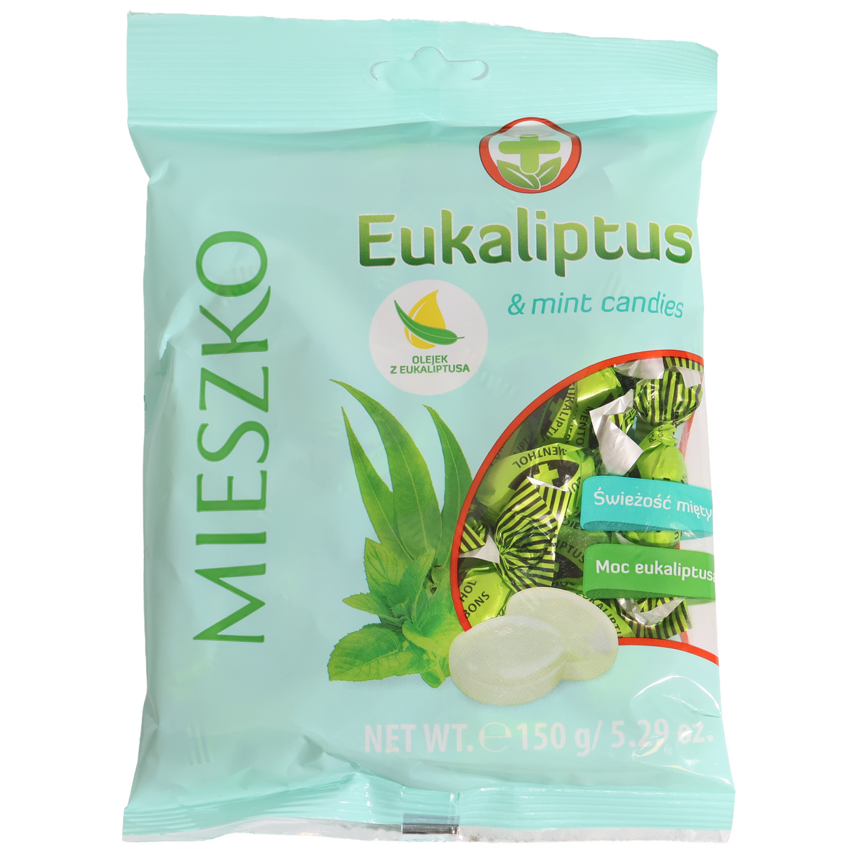 Mieszko Eukaliptus Eucalyptus & Mint Hard Candies, 5.29oz