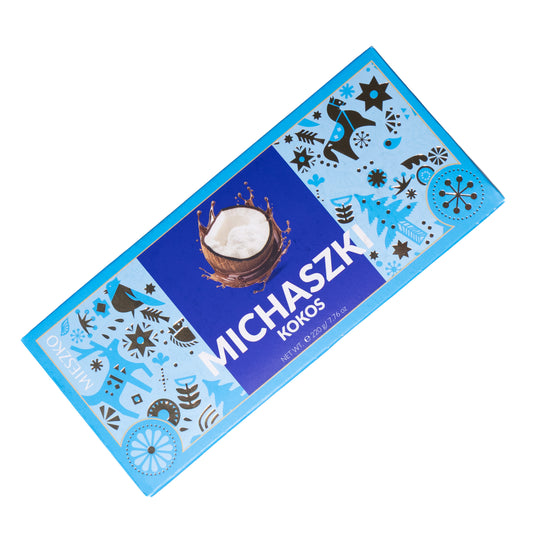 Mieszko Michaszki Kokos Coconut Candies in Dark Coating, 7.76oz