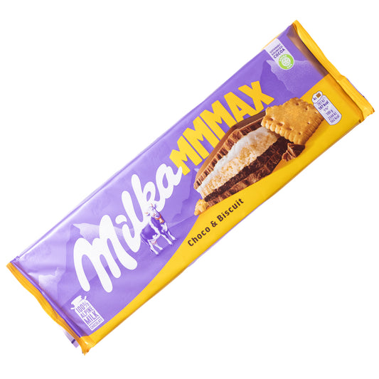 Milka MMMAX Choco & Biscuit Alpine Milk Chocolate Bar, 10.5oz