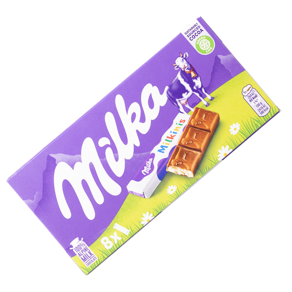 Milka Milkinis Alpine Milk Chocolate Sticks with Milk Creme Filling, 3oz