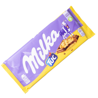 Milka TUC Milk Chocolate Bar with Crackers, 3oz