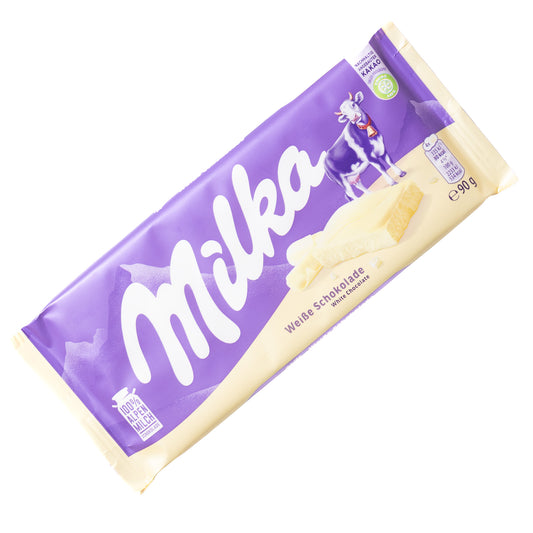 Milka White Chocolate Bar, 3.17oz