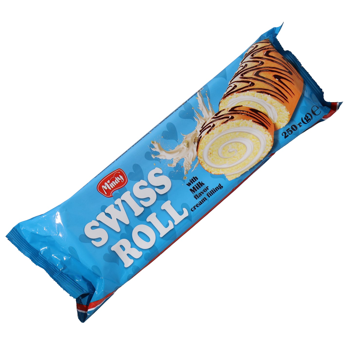 Mindy Swiss Roll with Milk Flavor Cream Filling, 8.8oz