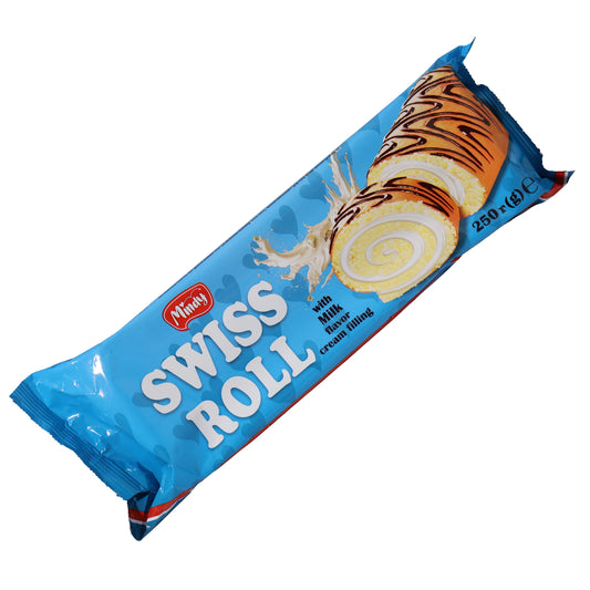 Mindy Swiss Roll with Milk Flavor Cream Filling, 8.8oz
