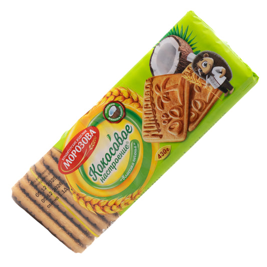 Morozova Coconut Mood Sugar Biscuits w/ Coconut Flakes, 15.17oz