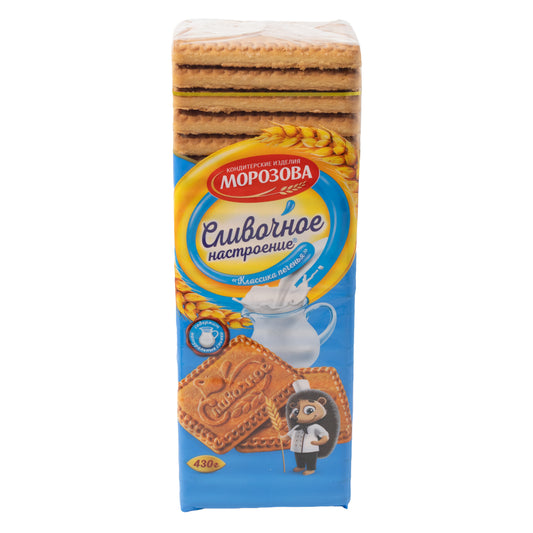 Morozova Slivochnoe Nastroenie Creamy Mood Sugar Biscuits, 15.17oz