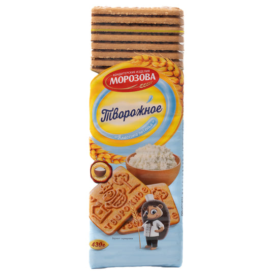 Morozova Tvorozhnoye Cottage Cheese Sugar Biscuits, 15.17oz