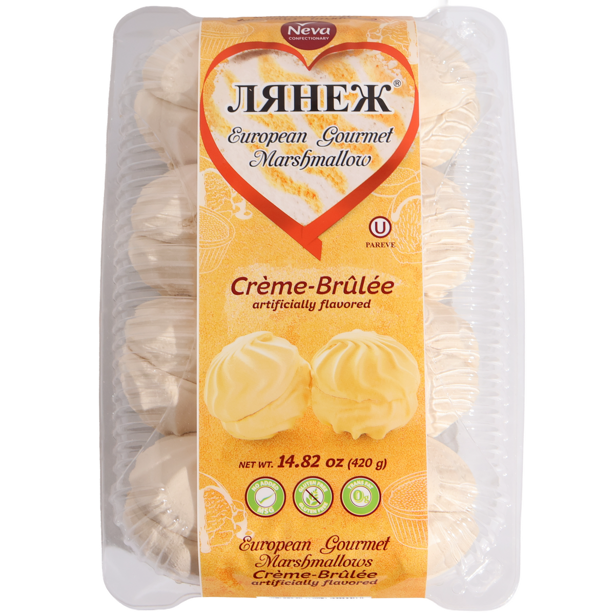 Neva Lyanezh Creme Brulee European Gourmet Marshmallow, 14.82oz