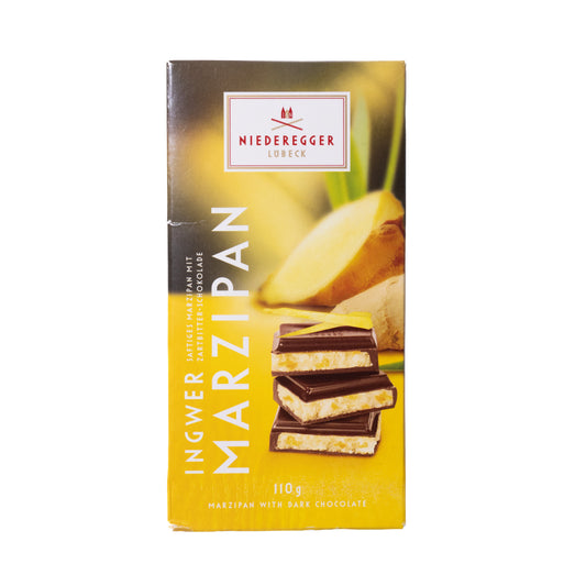 Niederegger Ginger Marzipan Bar in Dark Chocolate, 3.8oz